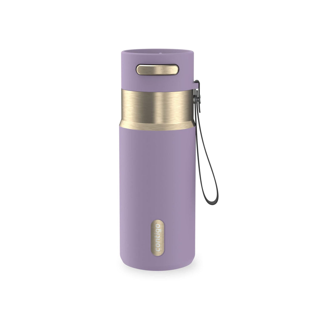 Contigo AutoSeal 16 oz Leakproof Water Bottle with Carrying Strap - 2YAK