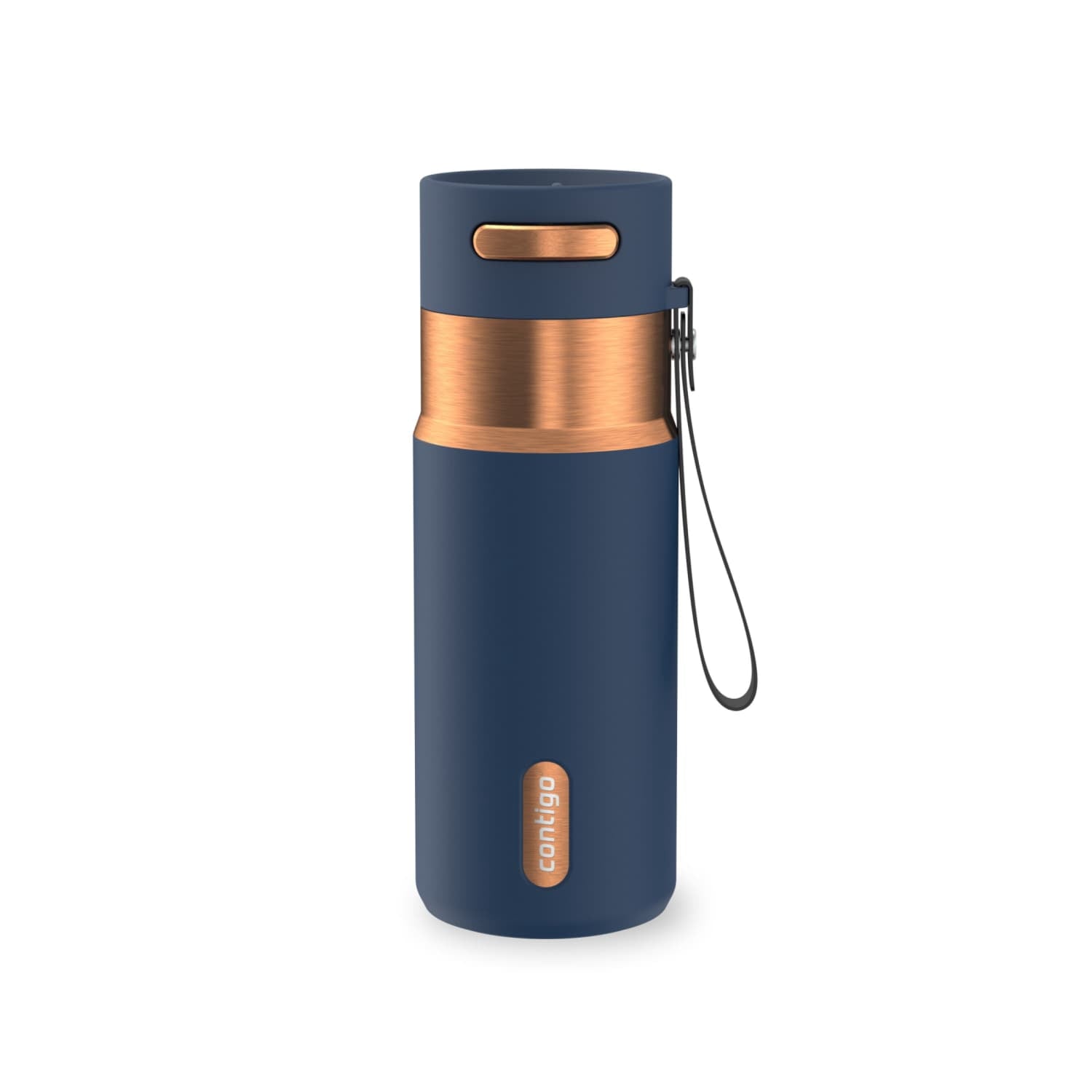 Contigo AutoSeal 16 oz Leakproof Water Bottle with Carrying Strap - 2YAK