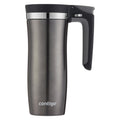 Contigo Autoseal Vacuum Insulated 16 Ounce Stainless Steel Gunmetal Travel Mug with Easy Lid - UK2U