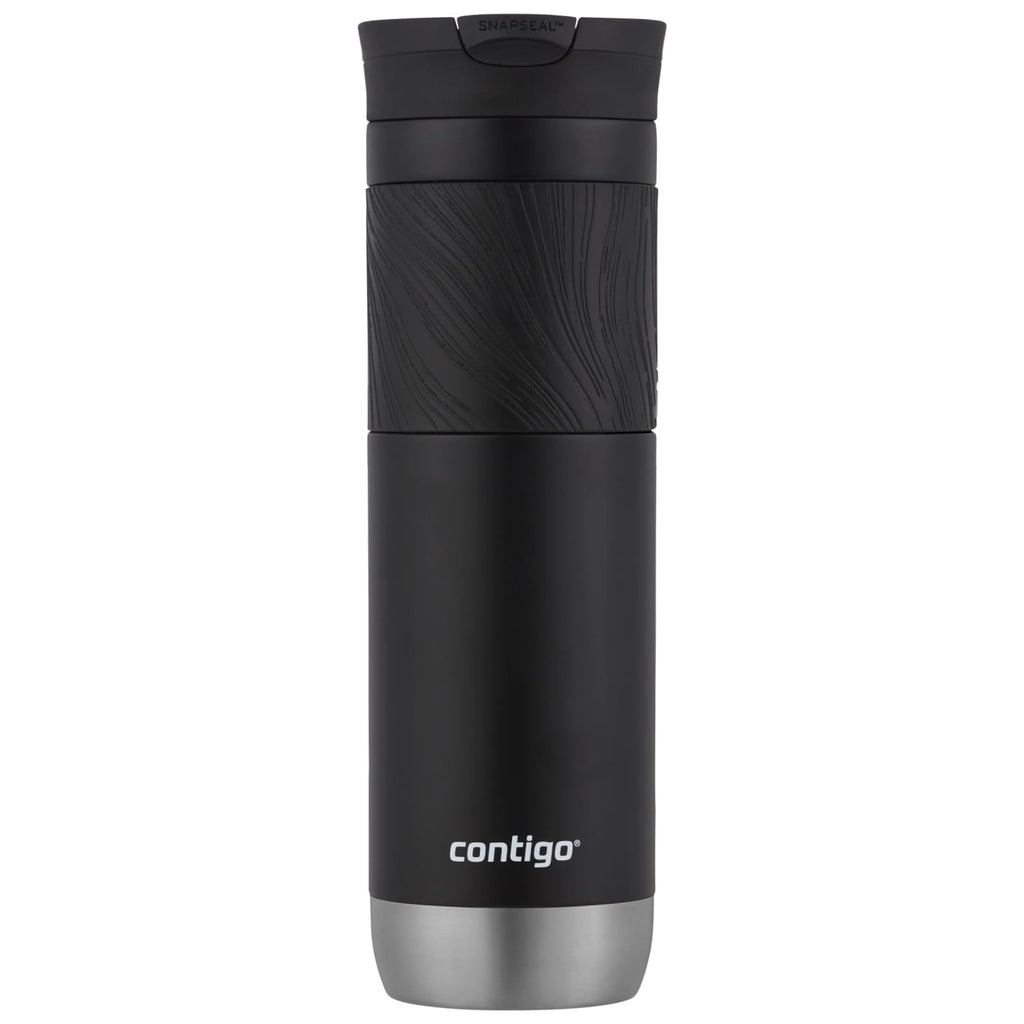 Contigo Byron 2.0 Stainless Steel Travel Mug with SNAPSEAL Lid and Grip in Black, 24 fl oz. - 77XT
