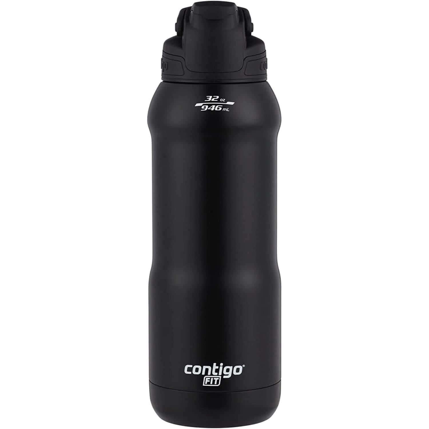 Contigo Fit Stainless Steel AUTOSPOUT Water Bottle with Straw, Blue Amp, 32 fl oz. - 3HSM