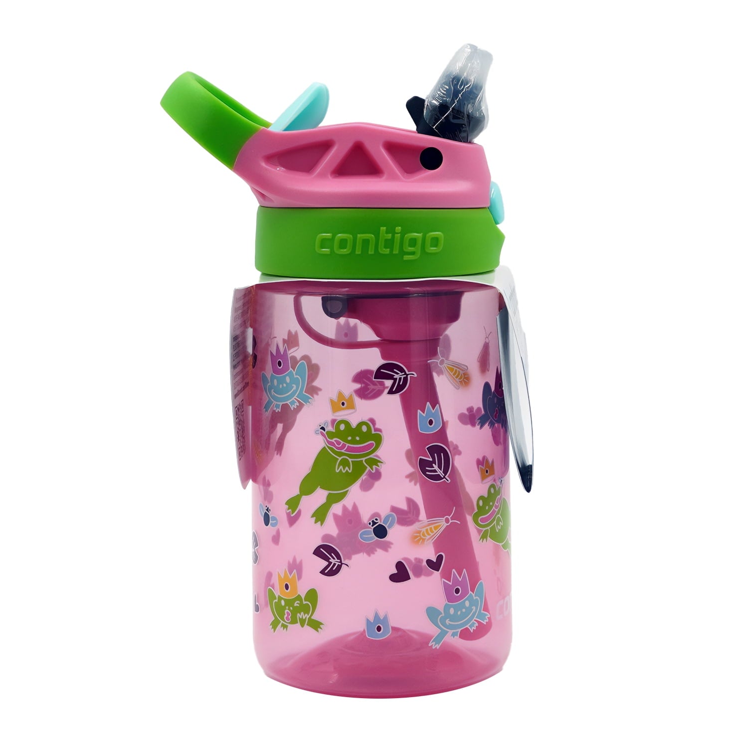 Contigo Kids Water Bottle with Redesigned AUTOSPOUT Straw, 14 oz, Grape Forest Haven - PPUK