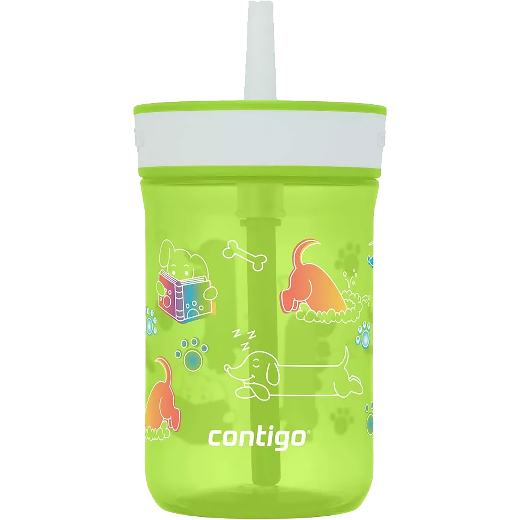 Contigo Kid's 14 oz. Leighton Tumbler with Straw - Juniper/Blue Forest - QTKG