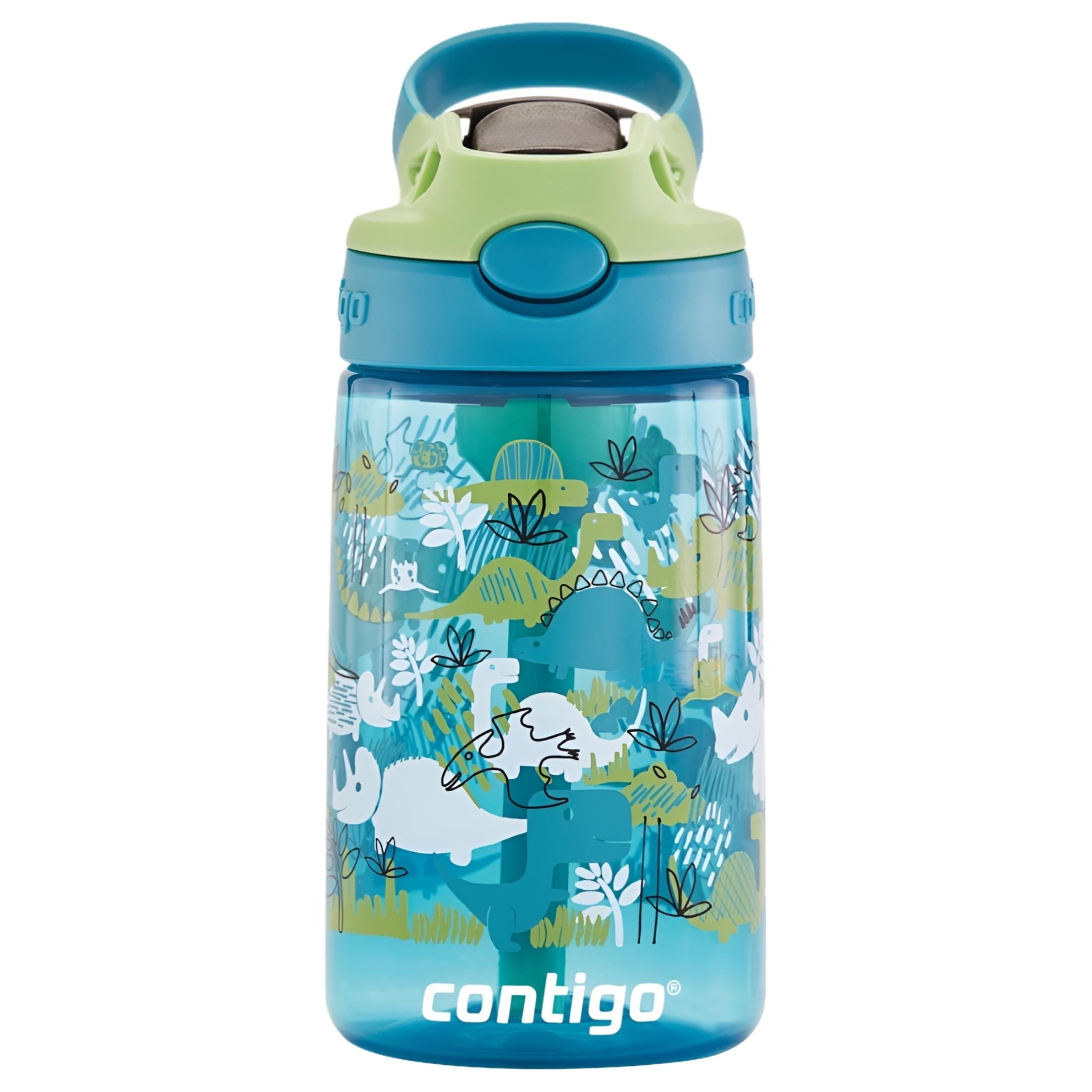 Contigo Kids 2-Pack Straw Water Bottle, 14 oz - Dinos/Sharks - HKDJ