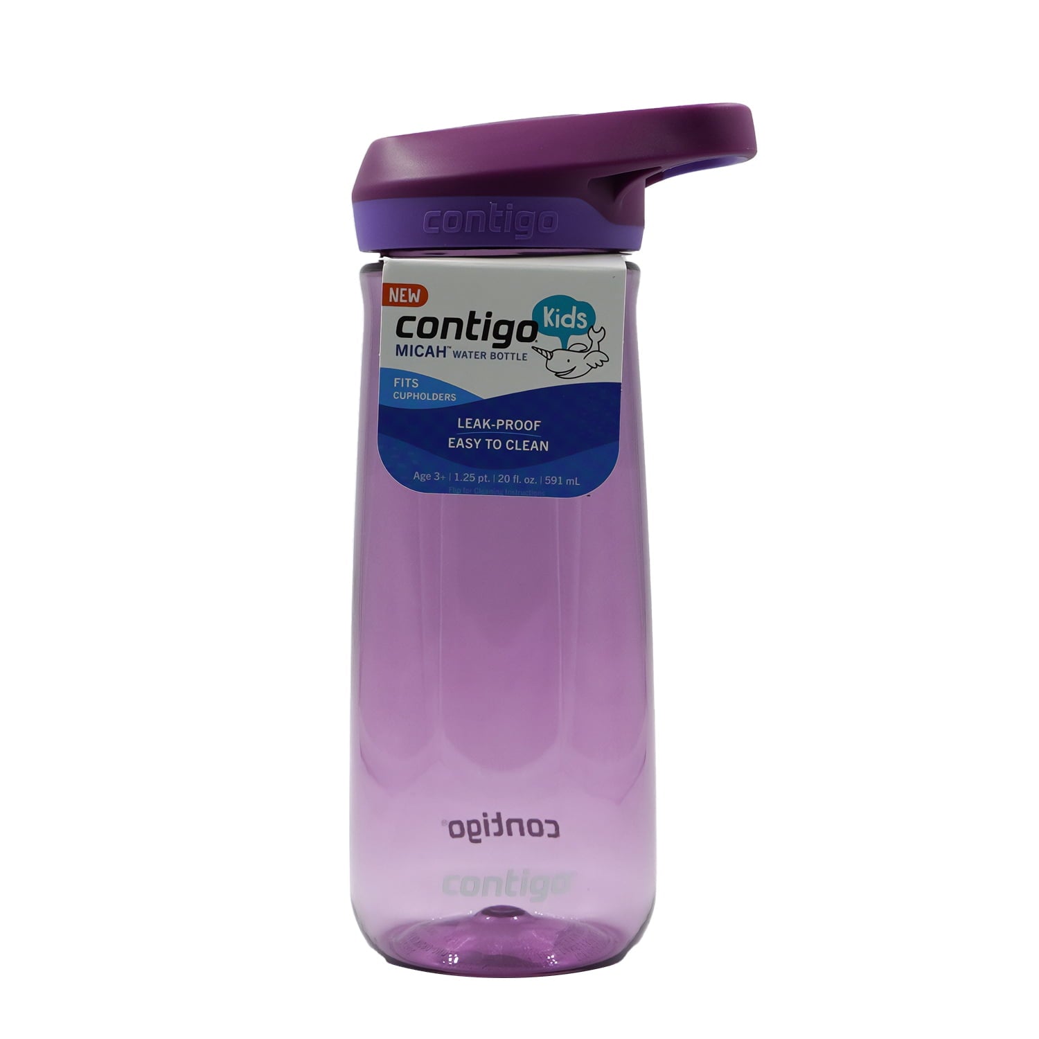 Contigo Kid's 20 oz. Micah Water Bottle w/ Simple Lid - Pineapple/Cool Lime - HBA3