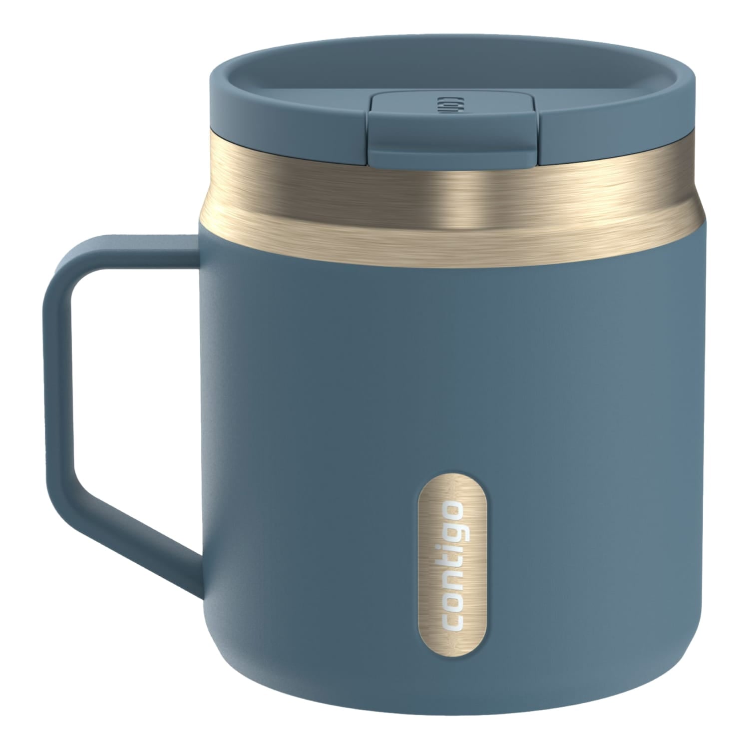 Contigo SnapSeal Leakproof Stainless Steel Reusable Travel Tumbler,Black/Bronze, 14 oz - 9DSU