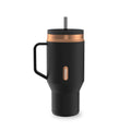 Contigo SnapSeal Leakproof Stainless Steel Reusable Water Bottle Tumbler with Side Handle, Black/Bronze, 30 oz - K4KT