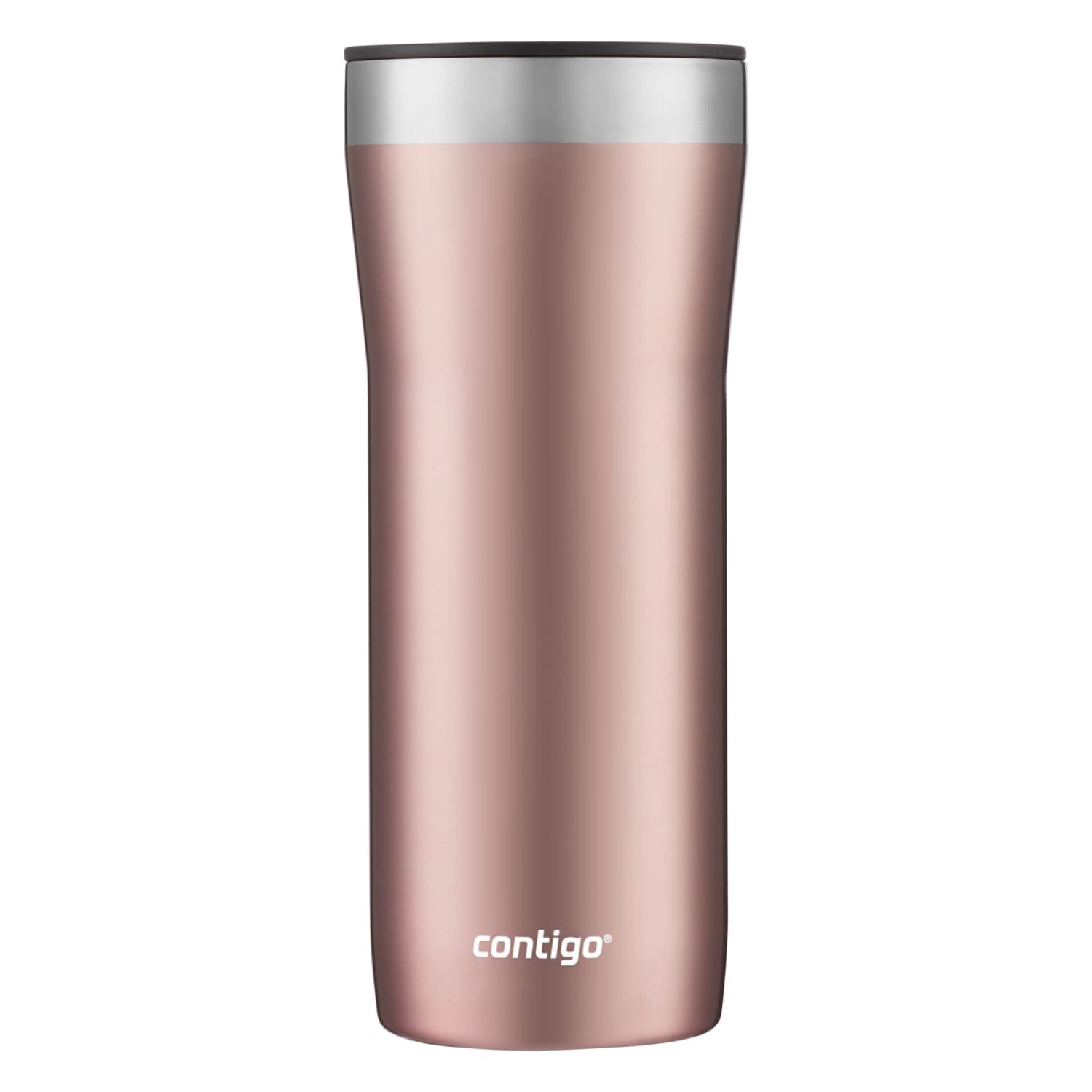 Contigo Streeterville Stainless Steel Tumbler with Plastic Straw and Splash-Proof Lid, Licorice, 32 fl. oz - 6AMY
