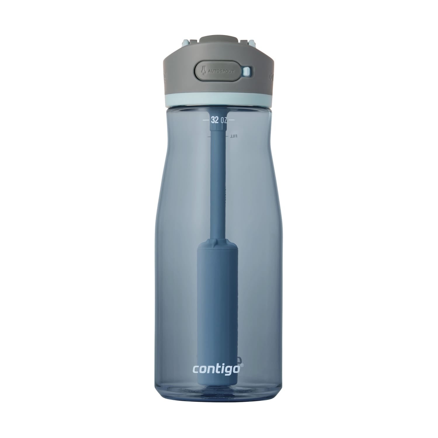 Contigo Wells Plastic Filter Water Bottle with AUTOSPOUT Straw Lid, 32 oz., Dark Ice - JKRM