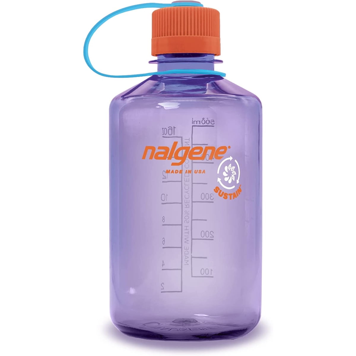 Nalgene Sustain 16 oz. Narrow Mouth Water Bottle - Cornflower Blue - CJ9M