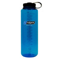 Nalgene Sustain Tritan BPA-Free Water Bottle Made with Material Derived from 50% Plastic Waste (using ISCC certified mass balance), 48 OZ, Wide Mouth, Blue - WCUY