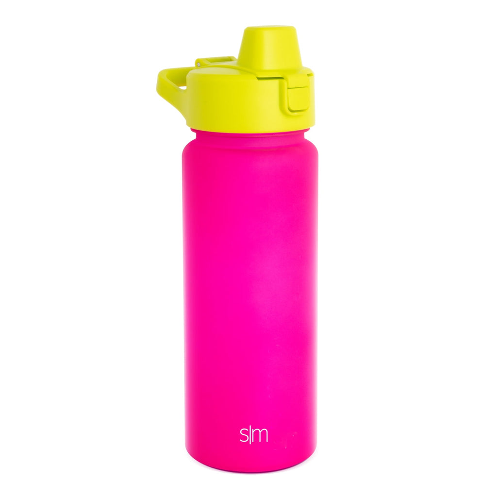Simple Modern 22 fl oz Reusable Tritan Summit Water Bottle with Silicone Straw Lid|Raspberry Chartreuse - 4CWQ
