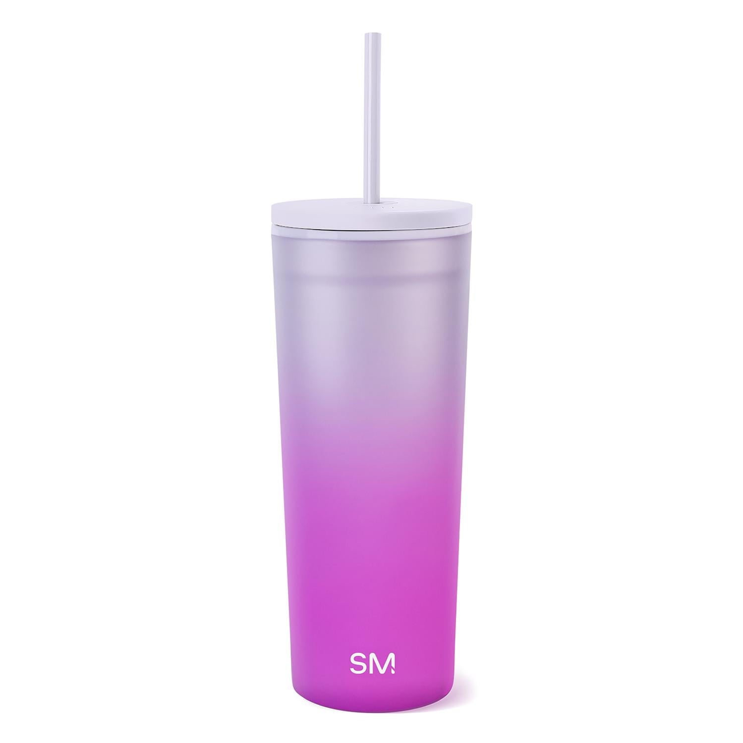 Simple Modern 24 fl oz Double Wall Plastic Classic Tumbler with Straw|Opalescent - 9GGR