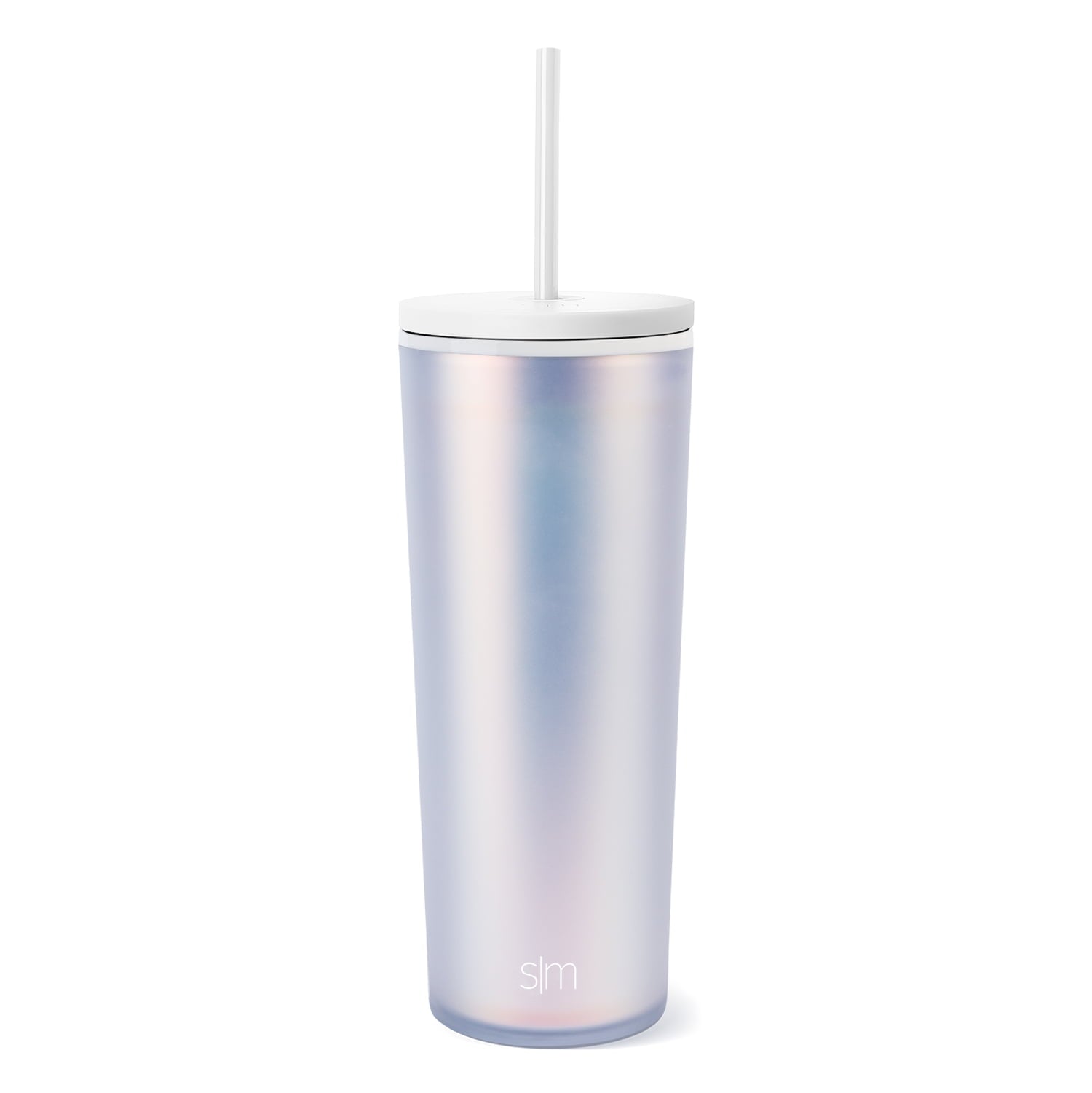 Simple Modern 24 fl oz Double Wall Plastic Classic Tumbler with Straw|Opalescent - 9GGR