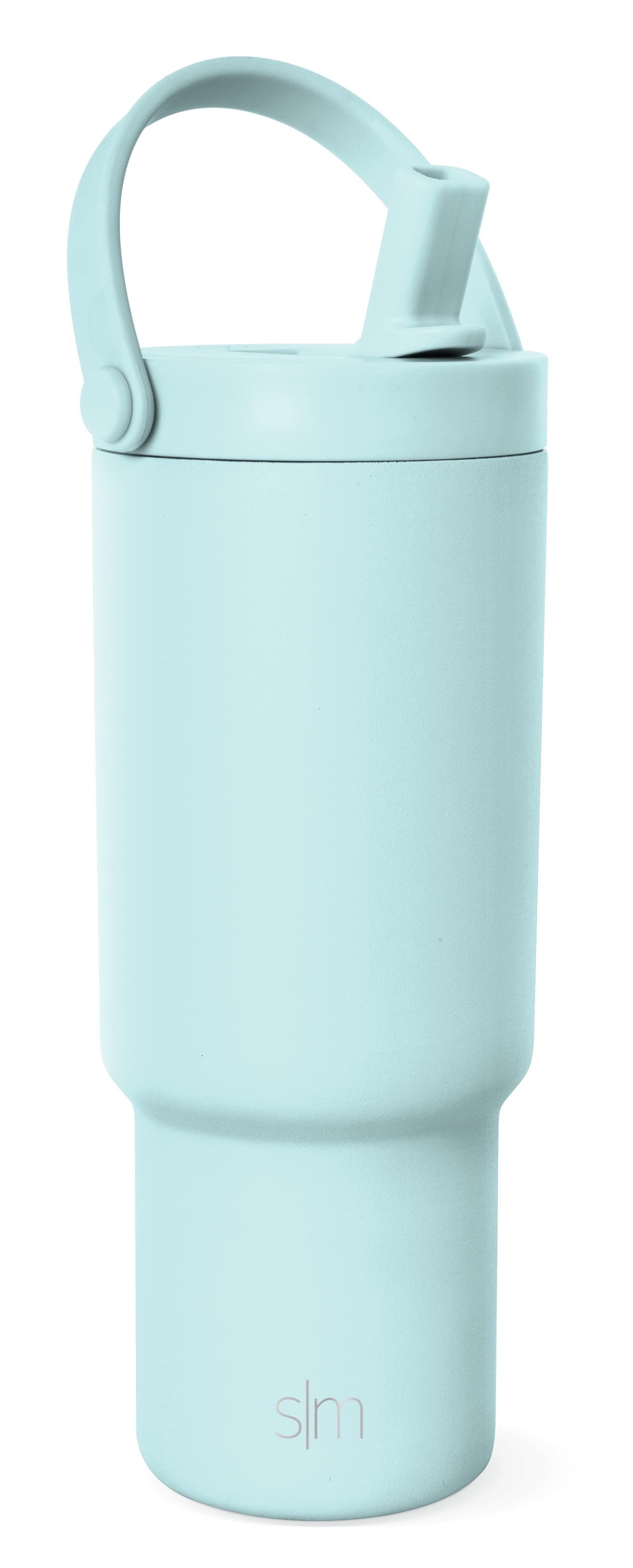 Simple Modern 24 fl oz Insulated Stainless Steel Trek Pivot Tumbler with Straw Lid and Top Handle|Seaside Blue - YYQZ