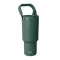 Simple Modern 30 fl oz Insulated Stainless Steel Trek Pivot Tumbler with Straw Lid and Top Handle|Forest - X8TB