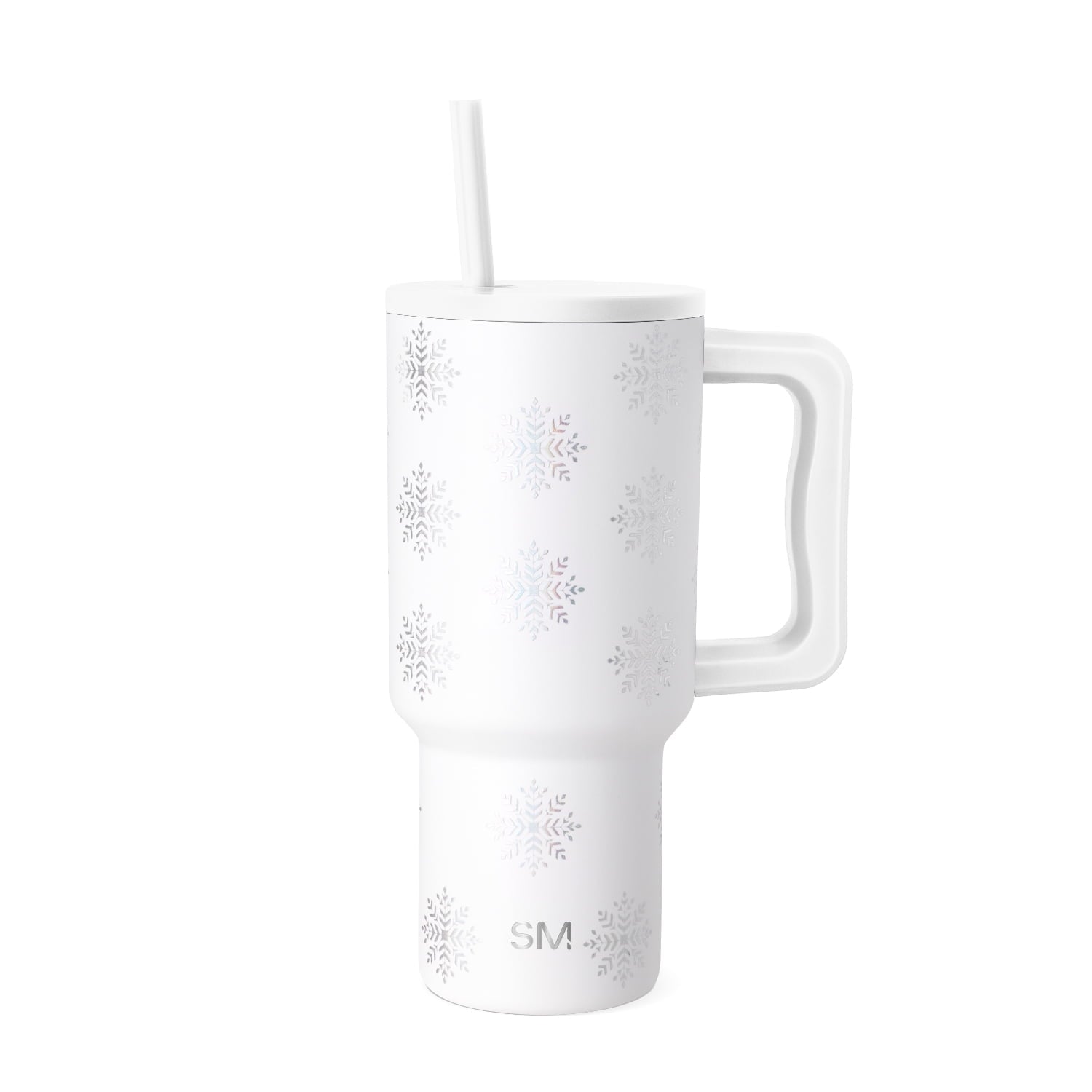 Simple Modern 30 fl oz Insulated Stainless Steel Trek Tumbler with Straw Lid | Seaglass Sage and Cream Checkmate - 2P24