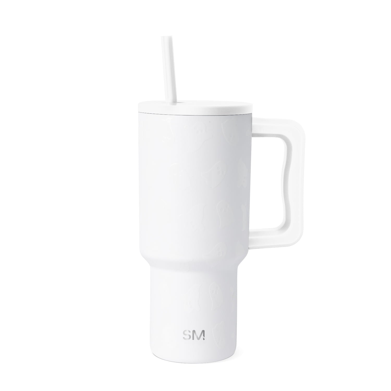 Simple Modern 30 fl oz Insulated Stainless Steel Trek Tumbler with Straw Lid | Seaglass Sage and Cream Checkmate - 2P24