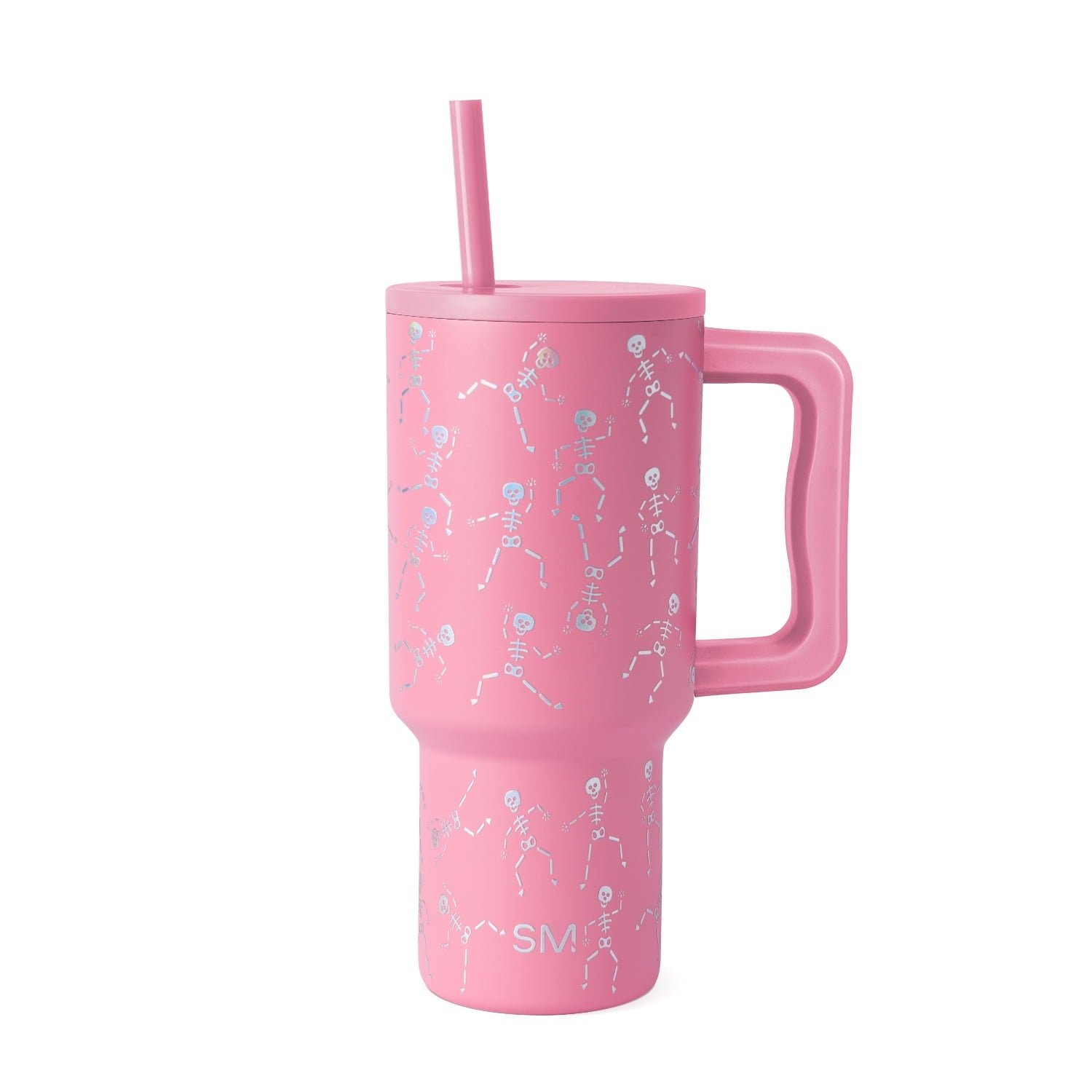 Simple Modern 30 fl oz Insulated Stainless Steel Trek Tumbler with Straw Lid | Seaglass Sage and Cream Checkmate - 2P24