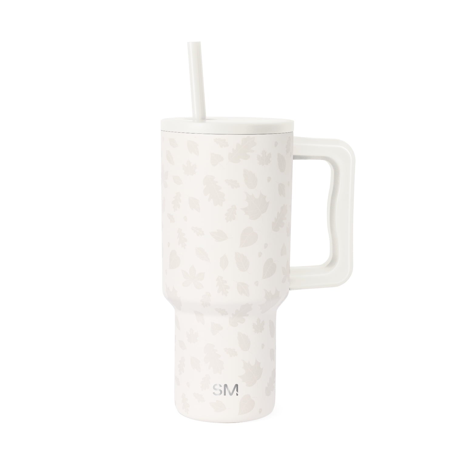 Simple Modern 30 fl oz Insulated Stainless Steel Trek Tumbler with Straw Lid | Seaglass Sage and Cream Checkmate - 2P24