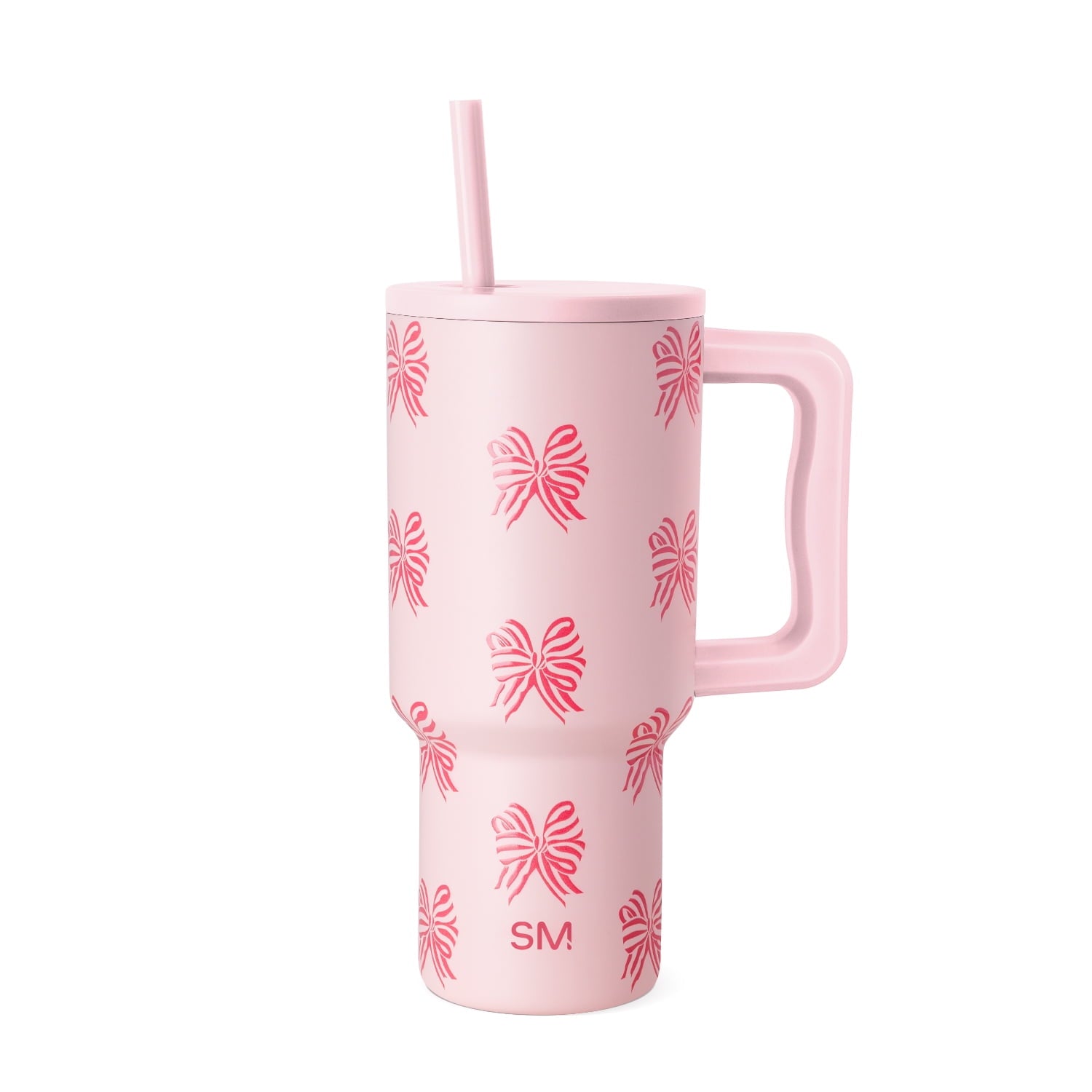 Simple Modern 30 fl oz Insulated Stainless Steel Trek Tumbler with Straw Lid | Seaglass Sage and Cream Checkmate - 2P24