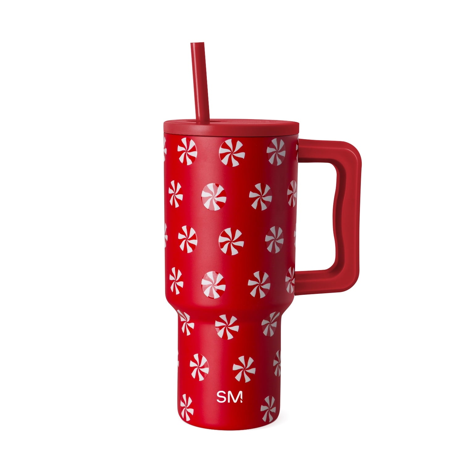 Simple Modern 30 fl oz Insulated Stainless Steel Trek Tumbler with Straw Lid | Seaglass Sage and Cream Checkmate - 2P24