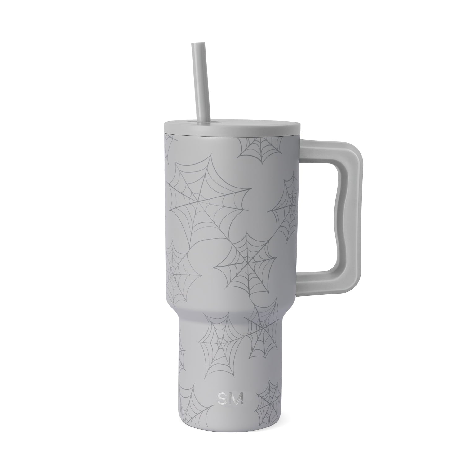 Simple Modern 30 fl oz Insulated Stainless Steel Trek Tumbler with Straw Lid | Seaglass Sage and Cream Checkmate - 2P24
