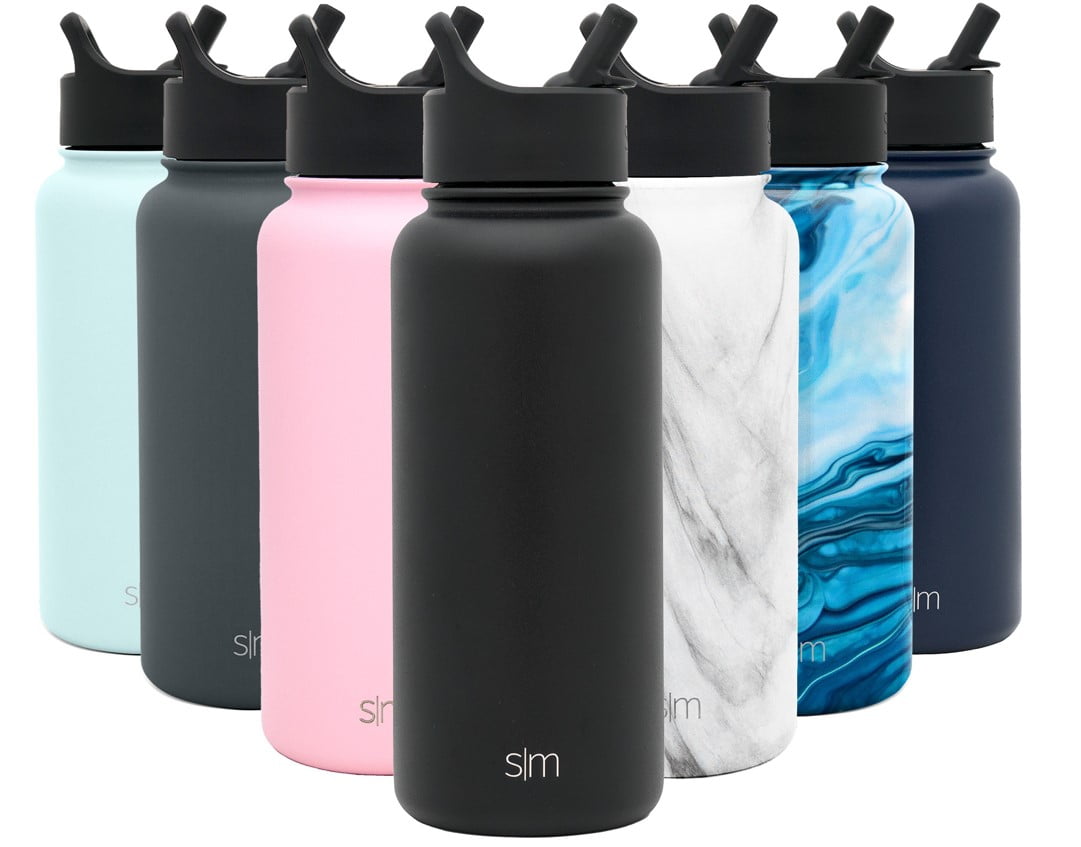 Simple Modern Summit Water Bottle Straw Lid Vacuum Insulated Stainless Steel Bottle | 18 fl oz - 9HG9