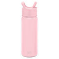 Simple Modern Kids Water Bottle with Straw Lid Vacuum Insulated Stainless Steel Metal Thermos Bottles | Reusable Leak Proof BPA-Free Flask for School | Summit Collection | 18oz, Blush -Blush - QJ95