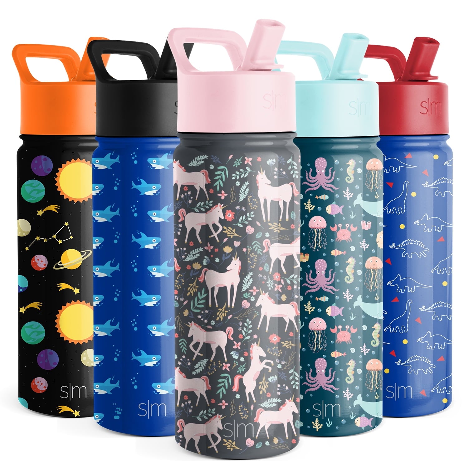 Simple Modern Summit Water Bottle Straw Lid Vacuum Insulated Stainless Steel Bottle | 14 fl oz - HBXX