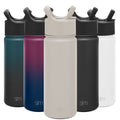 Simple Modern Summit Water Bottle Straw Lid Vacuum Insulated Stainless Steel Bottle | 18 fl oz - 4ASB