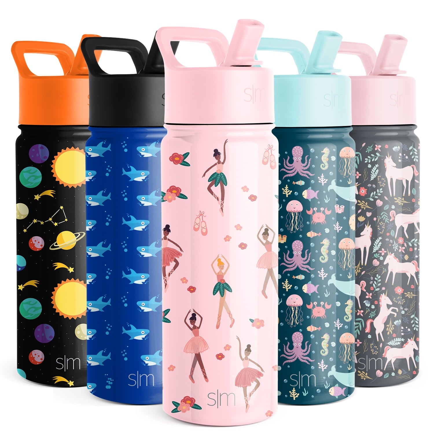 Simple Modern Summit Water Bottle Straw Lid Vacuum Insulated Stainless Steel Bottle | 18 fl oz - 59JL