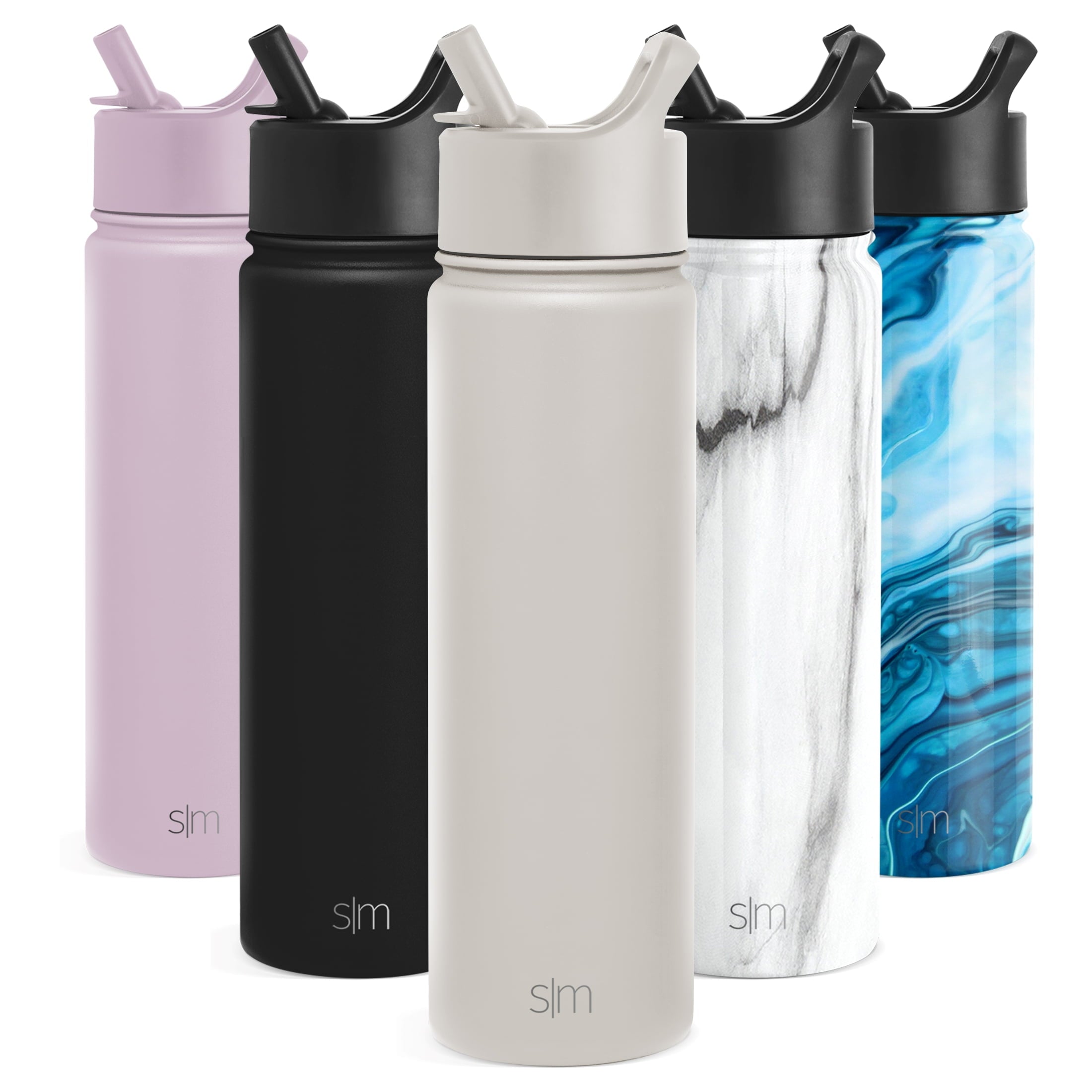 Simple Modern Summit Water Bottle Straw Lid Vacuum Insulated Stainless Steel Bottle | 22 fl oz - GYDZ