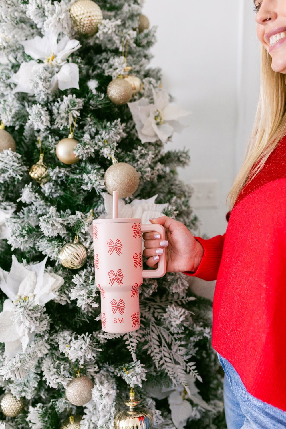 Simple Modern 30 fl oz Insulated Stainless Steel Trek Tumbler with Straw Lid | Seaglass Sage and Cream Checkmate - 2P24