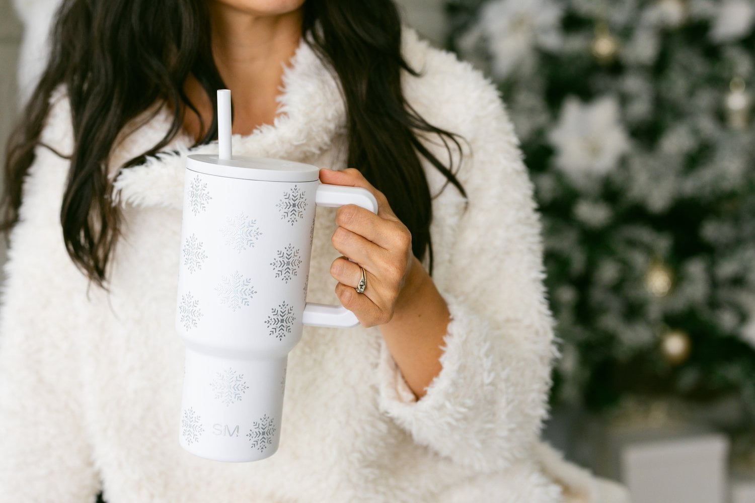 Simple Modern 30 fl oz Insulated Stainless Steel Trek Tumbler with Straw Lid | Seaglass Sage and Cream Checkmate - 2P24